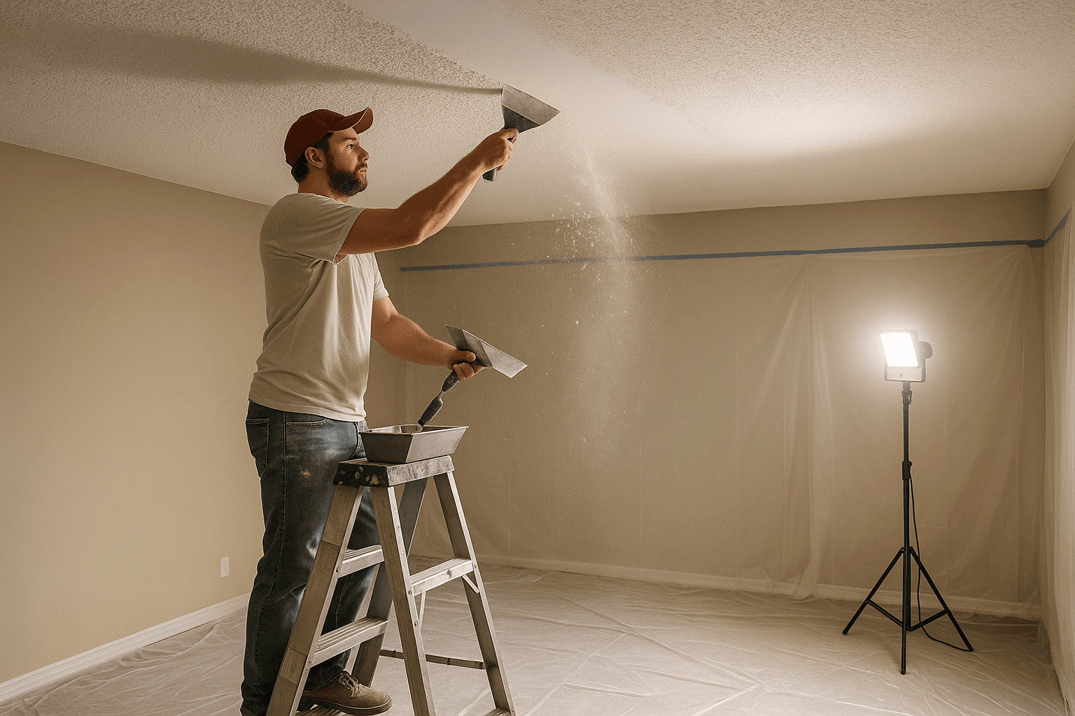 Popcorn Ceiling Removal Cost in Canada: Per Square Foot