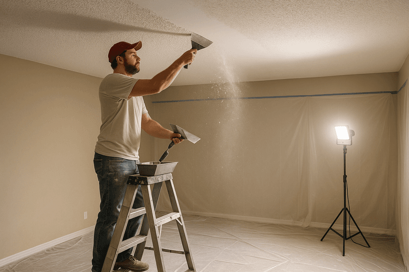 Popcorn Ceiling Removal Cost in Canada: Per Square Foot